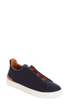 ZEGNA ZEGNA TRIPLE STITCH SLIP-ON SNEAKER