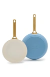 Greenpan Reserve 10 And 12 Frypan Set In Sky Blue