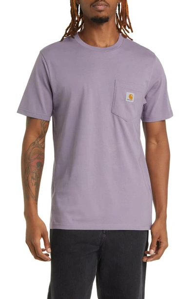 Carhartt Wip Pocket Short Sleeved T Shirt Purple