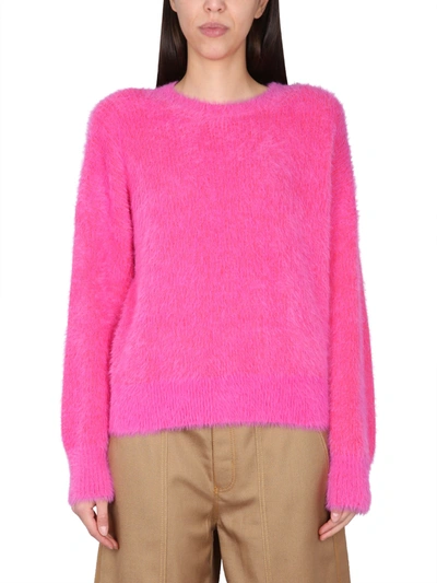 Stella Mccartney Wool Blend Sweater In Fuchsia