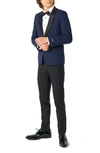 OPPOSUITS OPPOSUITS KIDS' MIDNIGHT BLUE TWO-PIECE TUXEDO SUIT WITH BOW TIE