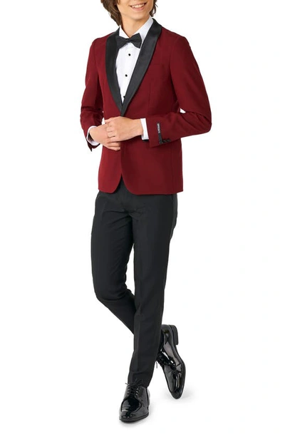 Opposuits Kids' Big Boys Hot Tuxedo Suit, 3-piece Set In Red