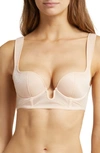 Bluebella Thena Underwire Longline Bra In Frosted Caramel