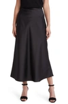 HUGO BOSS VINAREA SATIN MIDI SKIRT