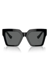 Versace Medusa Acetate Butterfly Sunglasses In Black/gray Solid