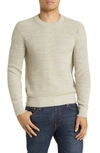 Buck Mason Seafarer Cotton Rib Sweater In Feather Marl