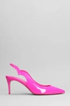 Christian Louboutin Hot Chick Sling 70 Patent Slingback Pump In Rose-pink
