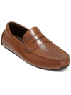 Cole Haan Grand Laser Penny Driver Mens Faux Leather Slip-on Loafers In Multi