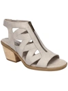 Bella Vita Jovanah Womens Faux Leather Gladiator Block Heel In Grey