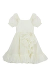 Habitual Kids Kids' Waterfall Ruffle Organza Party Dress In Off-white