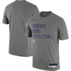 NIKE NIKE HEATHER GRAY PHOENIX SUNS 2023/24 SIDELINE LEGEND PERFORMANCE PRACTICE T-SHIRT