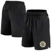 Fanatics Branded  Black Boston Bruins Authentic Pro Tech Shorts In Black