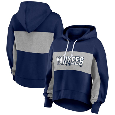 Fanatics Branded Navy New York Yankees Filled Stat Sheet Pullover Hoodie