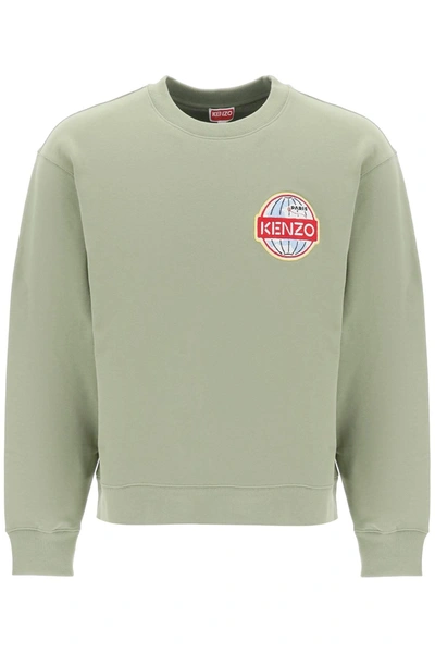 Kenzo Travel Crew-neck Sweatshirt In Green