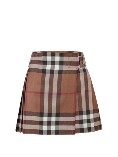 Burberry Skirt In Brown