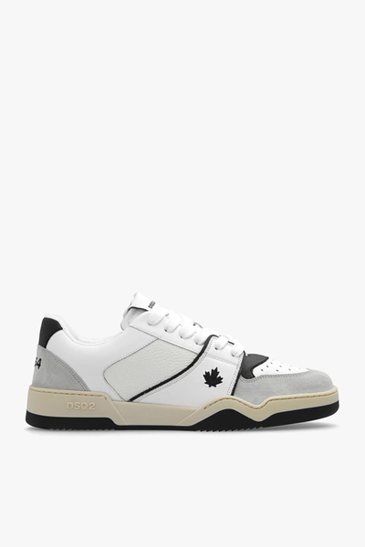 Dsquared2 Spiker Lace-up Low Top Sneakers In White