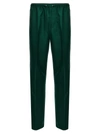 Lanvin Side-stripe Drawstring Cotton Trousers
