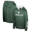COLOSSEUM YOUTH COLOSSEUM GREEN MICHIGAN STATE SPARTANS HIGH VOLTAGE PULLOVER HOODIE
