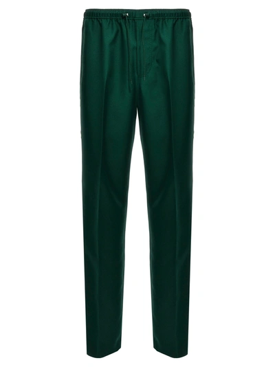 Lanvin Side Band Track Pants In Green