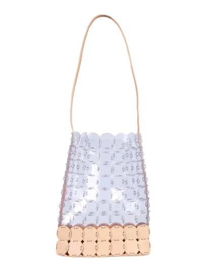 Rabanne Hobo Bag With Transparent Discs In Multicolour