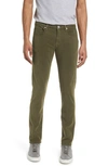 Frame L'homme Slim-fit Stretch Lyocell-blend Trousers In Military Green