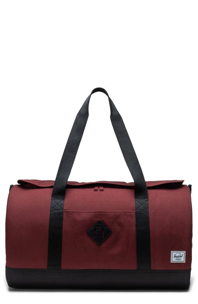 Herschel Supply Co Heritage Duffle Bag In Port/ Black