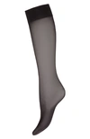 Wolford Womens Black Individual 10 Stretch-woven Knee-highs In Black