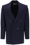 Ami Alexandre Mattiussi Ami Alexandre Matiussi Wool Serge Double Breasted Blazer In Blue