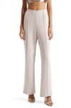 Cinq À Sept Brianna Slim Straight-leg Crepe Pants In Oyster