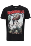 DSQUARED2 DSQUARED2 T SHIRT WITH GRAPHIC PRINT