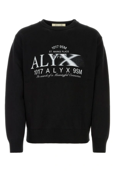 ALYX ALYX MAN BLACK COTTON SWEATER