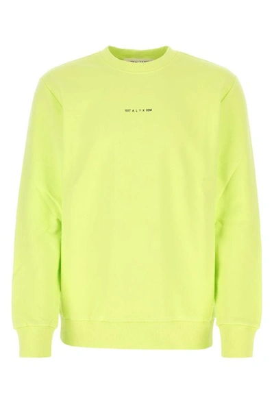 ALYX ALYX UNISEX FLUO YELLOW COTTON OVERSIZE SWEATSHIRT