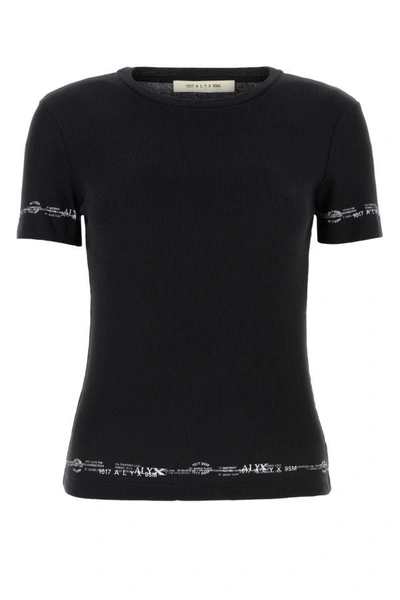 Alyx Lettering-print-border T-shirt In Black