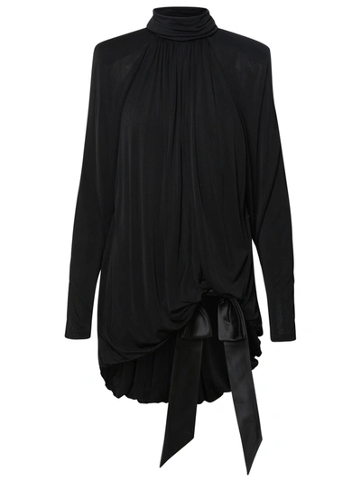 Saint Laurent Woman Blusa Smanicata In Black
