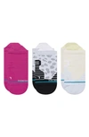 STANCE ON THE GO ASSORTED 3-PACK TAB SOCKS