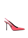 Saint Laurent Kiss 105 Patent Leather Slingback Pumps In Pink