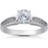 Pompeii3 Diamond Engagement Ring 1 Ct14k White Gold Solitaire Channel Set In Multi