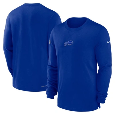 Nike Buffalo Bills Sideline Menâs  Men's Dri-fit Nfl Long-sleeve Top In Blue