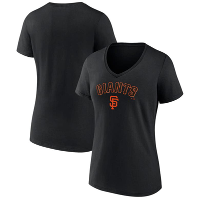 Fanatics Branded Black San Francisco Giants Team Lockup V-neck T-shirt