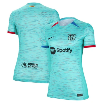Nike Fc Barcelona 2023/24 Stadium Third  Women's Dri-fit Soccer Jersey In Blue