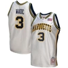MITCHELL & NESS MITCHELL & NESS DWYANE WADE WHITE MARQUETTE GOLDEN EAGLES COLLEGE VAULT 2002/03 AUTHENTIC JERSEY