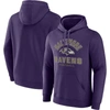 Fanatics Branded  Purple Baltimore Ravens Between The Pylons Pullover Hoodie In Purple