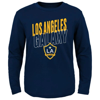 OUTERSTUFF YOUTH NAVY LA GALAXY SHOWTIME LONG SLEEVE T-SHIRT