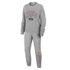 WEAR BY ERIN ANDREWS WEAR BY ERIN ANDREWS GRAY NEW YORK METS  KNITTED LOUNGE SET