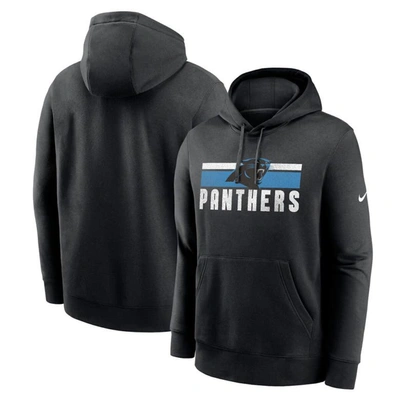 Nike Carolina Panthers Club Menâs  Men's Nfl Pullover Hoodie In Black