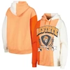 GAMEDAY COUTURE GAMEDAY COUTURE ORANGE OKLAHOMA STATE COWBOYS HALL OF FAME COLORBLOCK PULLOVER HOODIE