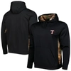 Dunbrooke Men's  Black, Camo Texas Rangers Ranger Pullover Hoodie In Black