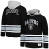 TOMMY HILFIGER TOMMY HILFIGER BLACK LAS VEGAS RAIDERS IVAN FASHION PULLOVER HOODIE