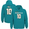 Outerstuff Big Boys Tyreek Hill Aqua Miami Dolphins Mainliner Player Name And Number Pullover Hoodie In Aqua
