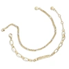 Wear By Erin Andrews X Baublebar Gold Denver Broncos Linear Bracelet Set In Gold
